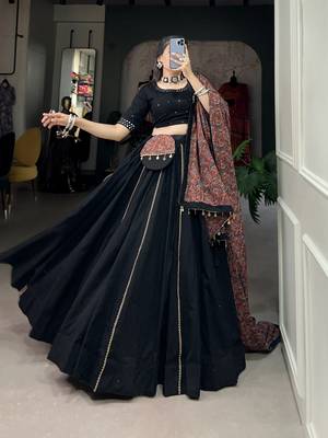 Women's Navaratri Special Cotton Lehenga Choli Set 5