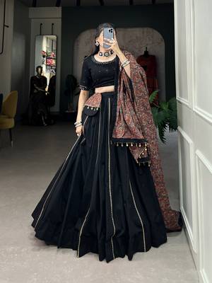 Women's Navaratri Special Cotton Lehenga Choli Set 6
