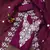 Purple Organza Embroidered Unstitched Dress Material