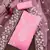 Pink Organza Embroidered Unstitched Dress Material