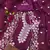 Purple Organza Embroidered Unstitched Dress Material