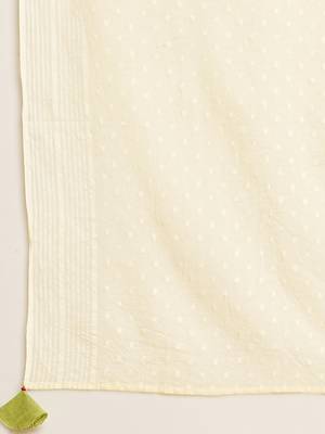 Light green straight suit set with delicate lace detailing on the panels and cuffs. 4
