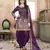 Purple Embroidered Tapeta Silk Punjabi Salwar Suit