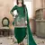 Dark green embroidered tapeta silk semi stitched salwar suit
