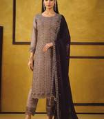 Onion pink heavy rangoli coding sequence salwar suit