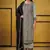 Light grey heavy rangoli coding sequence salwar suit