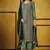 Light green heavy rangoli coding sequence salwar suit