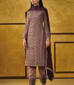 Onion pink heavy rangoli coding sequence salwar suit