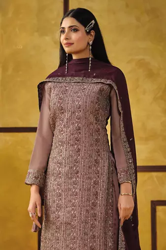 Onion pink heavy rangoli coding sequence salwar suit