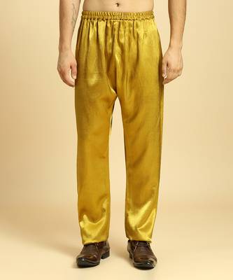 Mustard kurta with pant with ombre dupatta 5