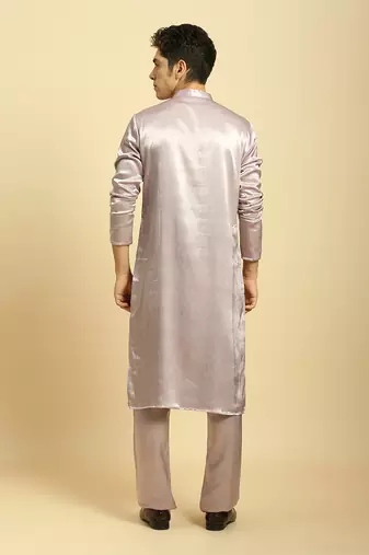 Lilac embroidered kurta with pant