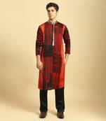 Lilac embroidered kurta with pant