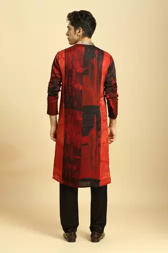 Lilac embroidered kurta with pant