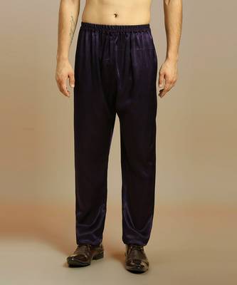 Deep purple kurta with pant with tissue embroidered dupatta 5