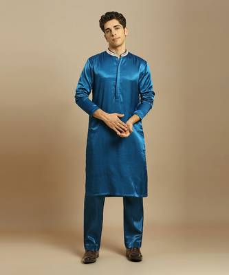Blue kurta with pant 1