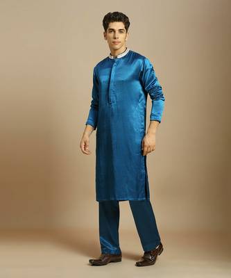 Blue kurta with pant 2