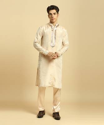 Peach tissue kurta with pant with ombrey dupatta 2
