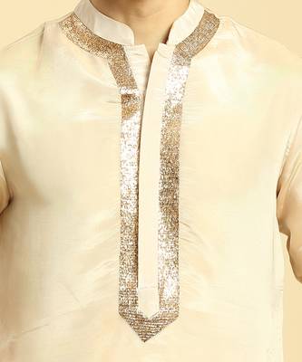 Peach tissue kurta with pant with ombrey dupatta 4