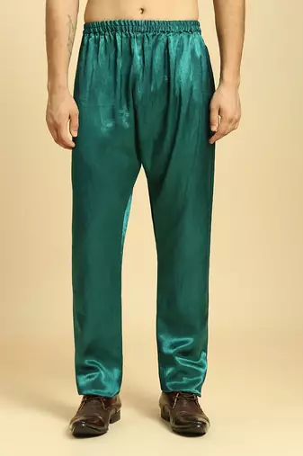 Teal green kurta with pant