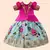 Rani Pink Satin Pattu Pavadai Lehenga Choli For Kids