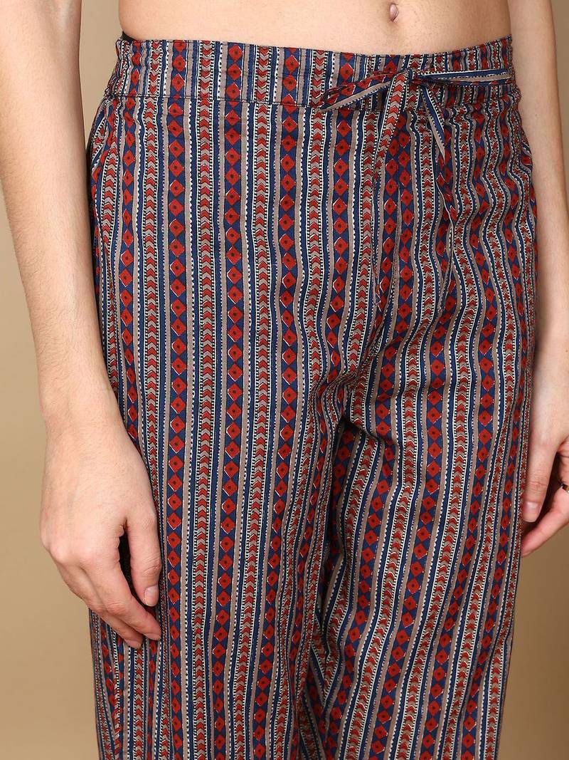 women blue rayon blend floral printed straight kurta trousers with dupatta