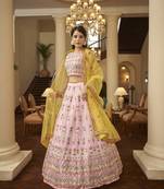 Beautiful Georgette Lehenga Choli Set With Dupatta