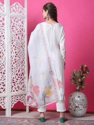 off white cotton digital printed dress material 2