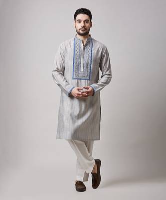Fawn all over zig zag print kurta set 1