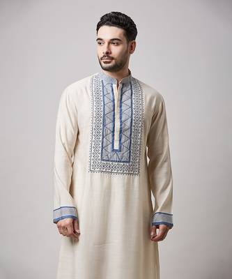 Fawn yoke print kurta set 2