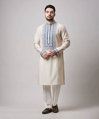 Fawn yoke print kurta set 3