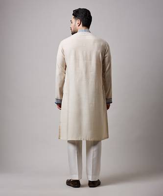 Fawn yoke print kurta set 4