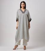 Metro block print kaftan set