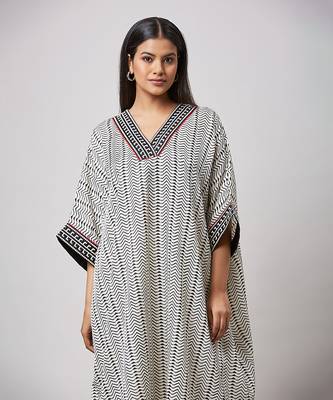 Metro block print kaftan set 3