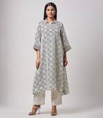 Geometrical square block print co-ord-set