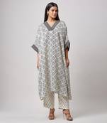 Geometrical square kaftan set