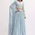 Sky Blue Georgette Lehenga Choli with Silver Sequin Embroidery