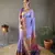Lavender Color Paithani silk blend Saree With Rich Contrast Weaving Pallu , Border And Beautiful Buttis