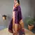Purple Color Paithani silk blend Saree With Rich Contrast Weaving Pallu , Border And Beautiful Buttis