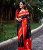 Rama Designer Weaving Jacquard Faux Banarasi Soft Silk Traditional Saree