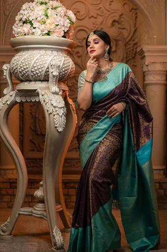 Multi Designer Weaving Jacquard Faux Banarasi Soft Silk Traditional Saree