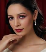 white diamond earrings