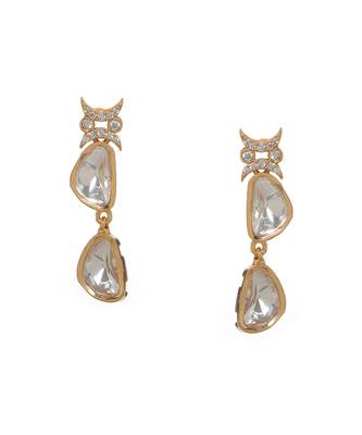 white diamond earrings 1