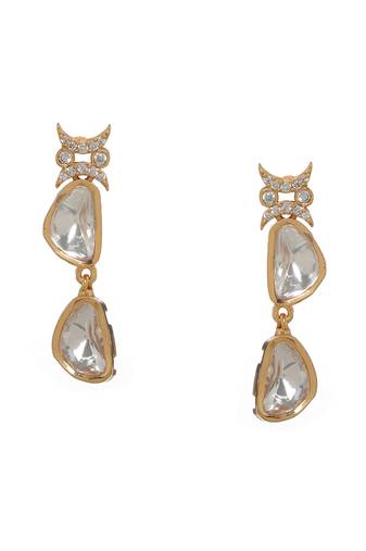 white diamond earrings