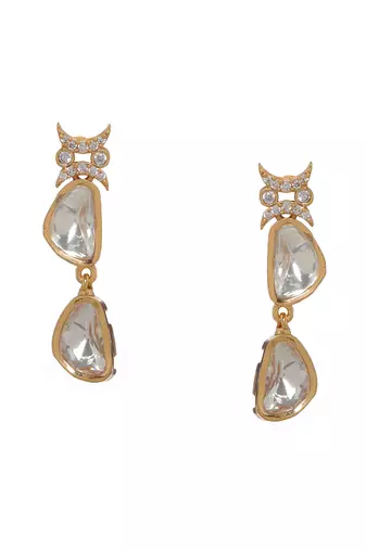 white diamond earrings