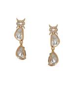 white diamond earrings
