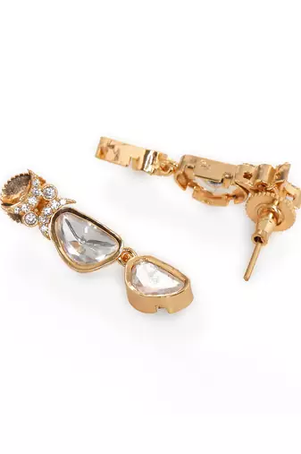white diamond earrings