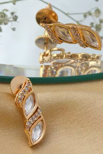 white diamond earrings
