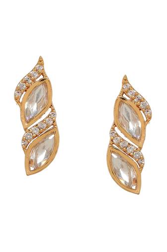 white diamond earrings
