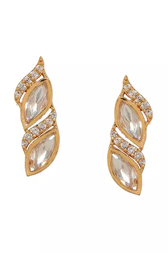 white diamond earrings