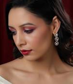 white diamond earrings